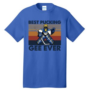 Best Pucking Gee Ever Funny Hockey Grandpa Saying Gift Tall T-Shirt