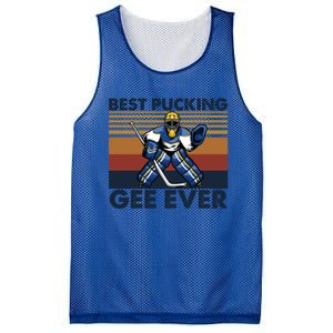 Best Pucking Gee Ever Funny Hockey Grandpa Saying Gift Mesh Reversible Basketball Jersey Tank