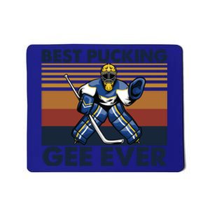 Best Pucking Gee Ever Funny Hockey Grandpa Saying Gift Mousepad