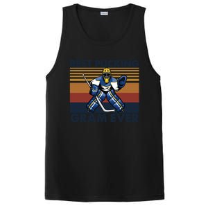 Best Pucking Gram Ever Funny Hockey Grandma Saying Gift PosiCharge Competitor Tank