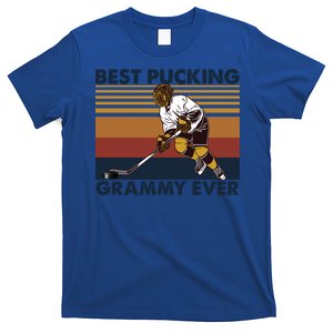 Best Pucking Grammy Ever Funny Hockey Grandma Saying Cute Gift T-Shirt