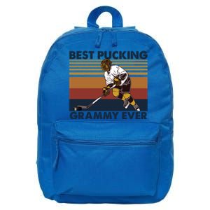 Best Pucking Grammy Ever Funny Hockey Grandma Saying Cute Gift 16 in Basic Backpack