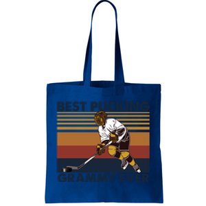 Best Pucking Grammy Ever Funny Hockey Grandma Saying Cute Gift Tote Bag