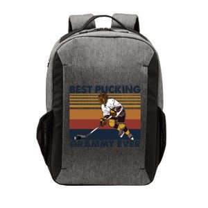 Best Pucking Grammy Ever Funny Hockey Grandma Saying Cute Gift Vector Backpack