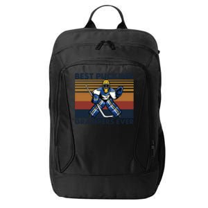 Best Pucking Grampers Ever Funny Hockey Grandpa Saying Gift City Backpack