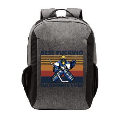 Best Pucking Grampers Ever Funny Hockey Grandpa Saying Gift Vector Backpack