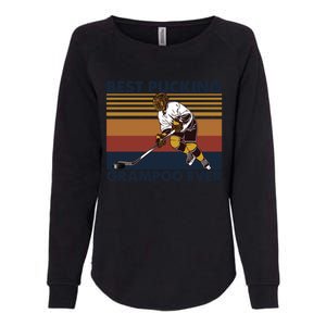 Best Pucking Grampoo Ever Funny Hockey Grandma Saying Gift Womens California Wash Sweatshirt