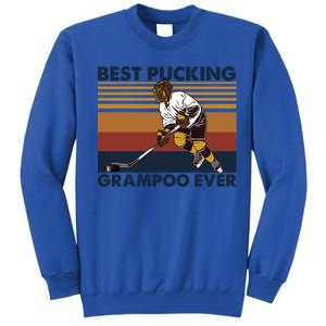 Best Pucking Grampoo Ever Funny Hockey Grandma Saying Gift Tall Sweatshirt