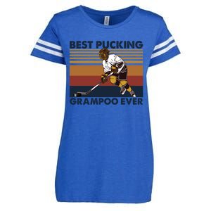 Best Pucking Grampoo Ever Funny Hockey Grandma Saying Gift Enza Ladies Jersey Football T-Shirt