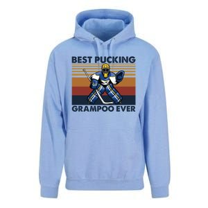 Best Pucking Grampoo Ever Funny Hockey Grandma Saying Gift Unisex Surf Hoodie