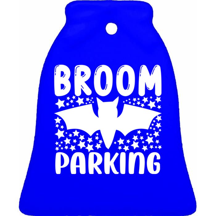 Broom Parking Gift Ceramic Bell Ornament