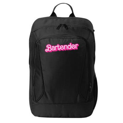 Bartender Pink Graphic Funny Bartender City Backpack