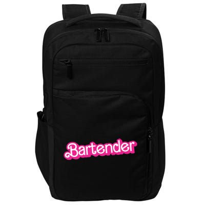 Bartender Pink Graphic Funny Bartender Impact Tech Backpack