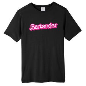 Bartender Pink Graphic Funny Bartender Tall Fusion ChromaSoft Performance T-Shirt