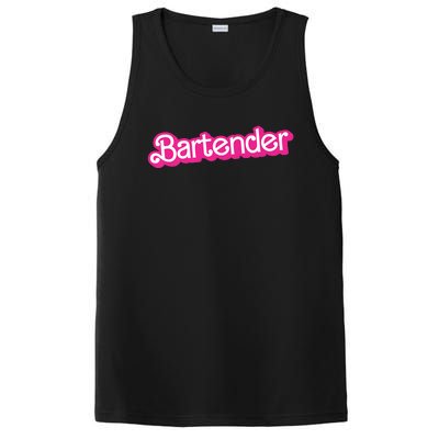 Bartender Pink Graphic Funny Bartender PosiCharge Competitor Tank