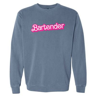 Bartender Pink Graphic Funny Bartender Garment-Dyed Sweatshirt