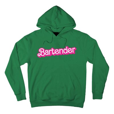 Bartender Pink Graphic Funny Bartender Hoodie