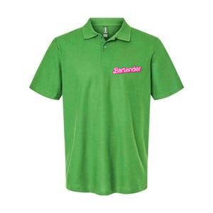 Bartender Pink Graphic Funny Bartender Softstyle Adult Sport Polo