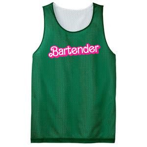 Bartender Pink Graphic Funny Bartender Mesh Reversible Basketball Jersey Tank