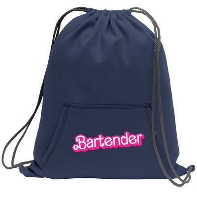 Bartender Pink Graphic Funny Bartender Sweatshirt Cinch Pack Bag