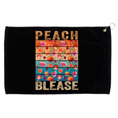 Beach Please Gift Word Play Tropical Beach Funny Watermelon Meaningful Gift Grommeted Golf Towel