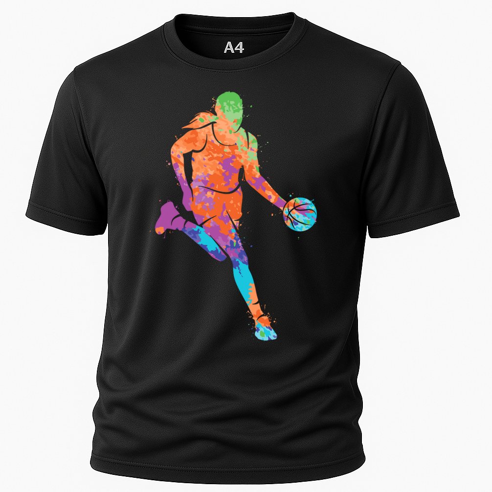 Basketball Player Girl Wo Girl Basketball Cooling Performance Crew T-Shirt