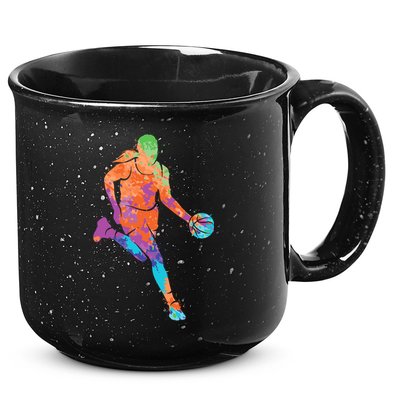 Basketball Player Girl Wo Girl Basketball 15oz Campfire Ceramic Mug