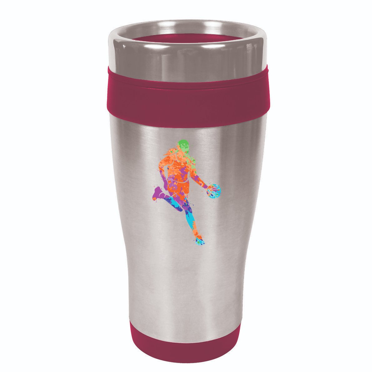 Basketball Player Girl Wo Girl Basketball 16oz Travel Tumbler