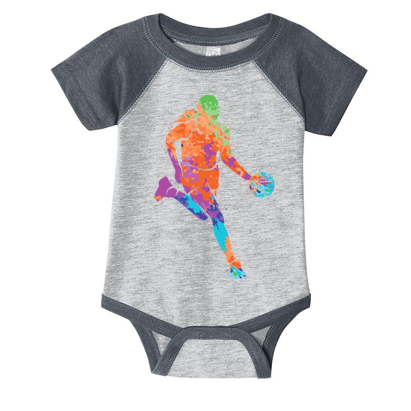 Basketball Player Girl Wo Girl Basketball Infant Baby Jersey Bodysuit