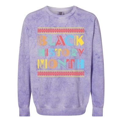 Black Pride Gift Black History Month Meaningful Gift Colorblast Crewneck Sweatshirt