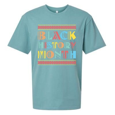 Black Pride Gift Black History Month Meaningful Gift Sueded Cloud Jersey T-Shirt