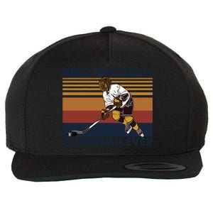 Best Pucking Grandma Ever Funny Hockey Grandma Saying Gift Wool Snapback Cap