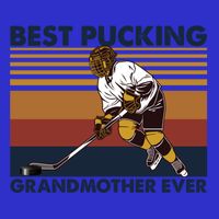 Best Pucking Grandmother Ever Funny Hockey Grandma Saying Gift Tall T-Shirt