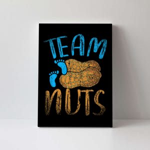 Baby Party Gender Reveal Party Team Nuts Funny Gender Reveal Canvas