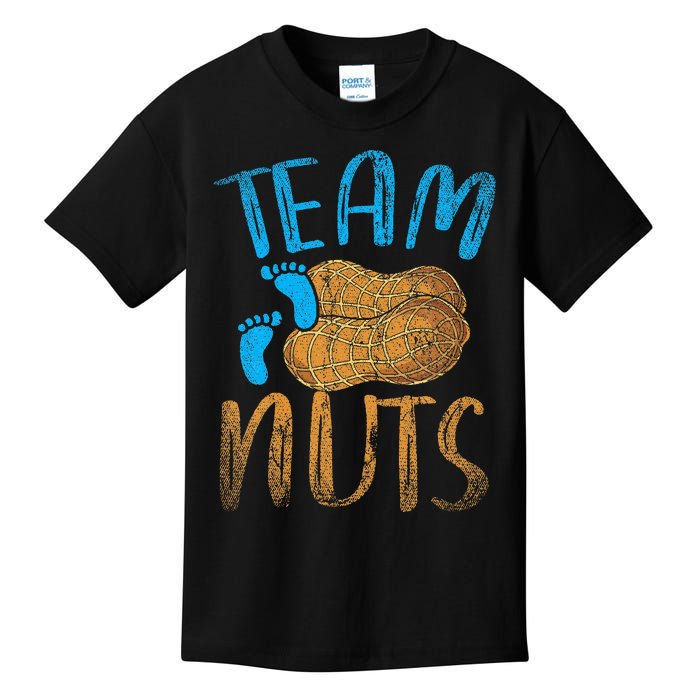 Baby Party Gender Reveal Party Team Nuts Funny Gender Reveal Kids T-Shirt