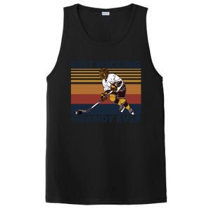 Best Pucking Grandy Ever Funny Hockey Grandpa Saying Cute Gift PosiCharge Competitor Tank