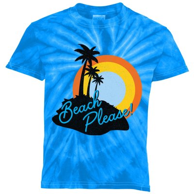 Beach Please! Gift Kids Tie-Dye T-Shirt