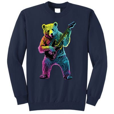 Bear Playing Guitar Guitar Player Tall Sweatshirt