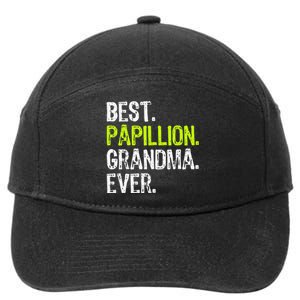 Best Papillion Grandma Ever Dog Lover 7-Panel Snapback Hat