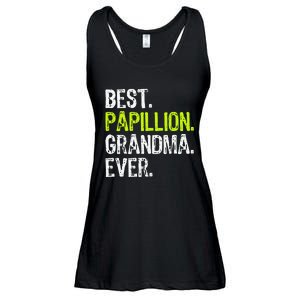 Best Papillion Grandma Ever Dog Lover Ladies Essential Flowy Tank