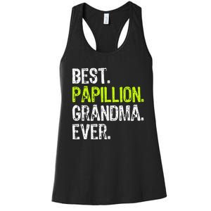 Best Papillion Grandma Ever Dog Lover Women's Racerback Tank