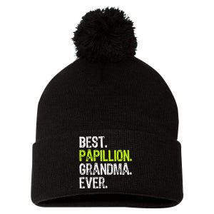 Best Papillion Grandma Ever Dog Lover Pom Pom 12in Knit Beanie