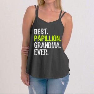 Best Papillion Grandma Ever Dog Lover Women's Strappy Tank