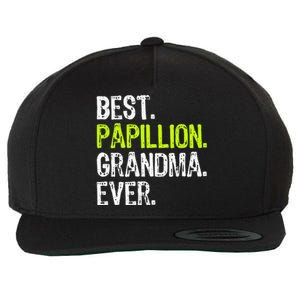 Best Papillion Grandma Ever Dog Lover Wool Snapback Cap