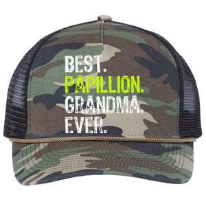 Best Papillion Grandma Ever Dog Lover Retro Rope Trucker Hat Cap