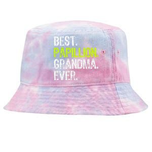 Best Papillion Grandma Ever Dog Lover Tie-Dyed Bucket Hat