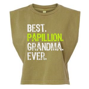 Best Papillion Grandma Ever Dog Lover Garment-Dyed Women's Muscle Tee