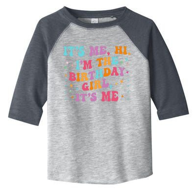 Birthday Party Groovy Its Me Hi Im The Birthday Girl Its Me Toddler Fine Jersey T-Shirt