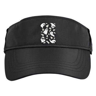 Book Page Ghosts Halloween Books Lover Adult Drive Performance Visor