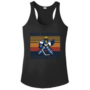 Best Pucking Grannie Ever Funny Hockey Grandma Saying Gift Ladies PosiCharge Competitor Racerback Tank